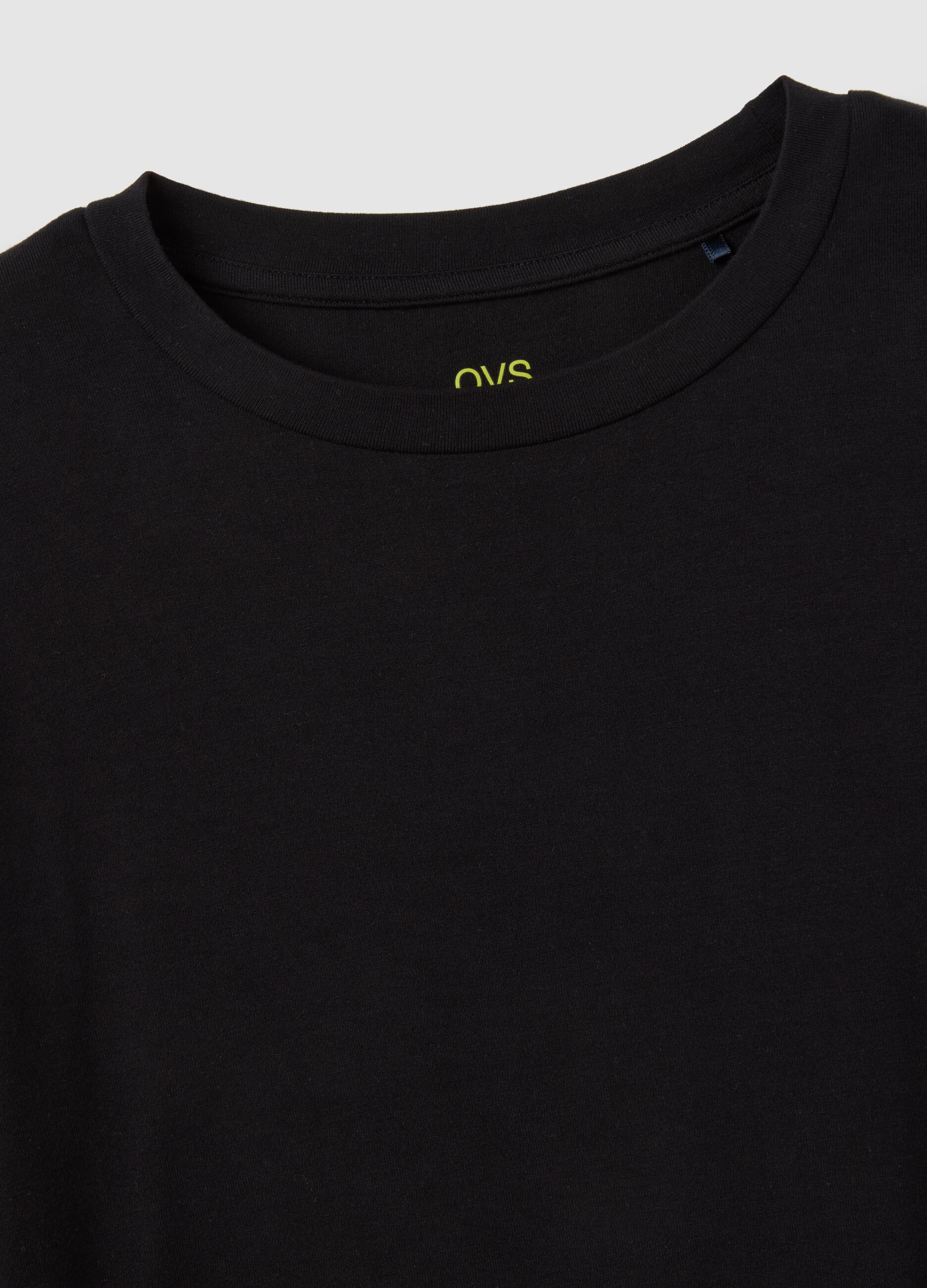 Black Stretch Regular Fit Jumper