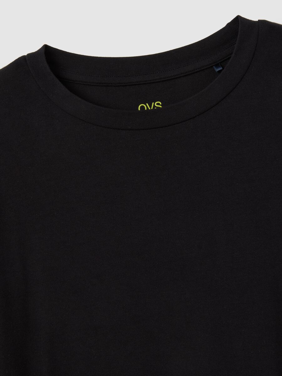Black Stretch Regular Fit Jumper_5