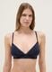 Blue triangle bra with lace and thin straps_0