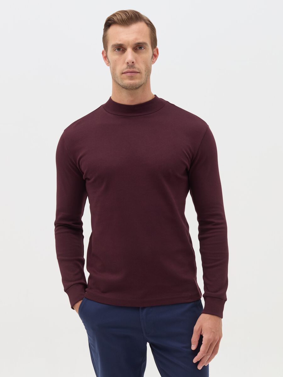 Long-sleeved T-shirt in interlock cotton_0