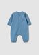 Baby blue pure cotton romper with bear motif_1