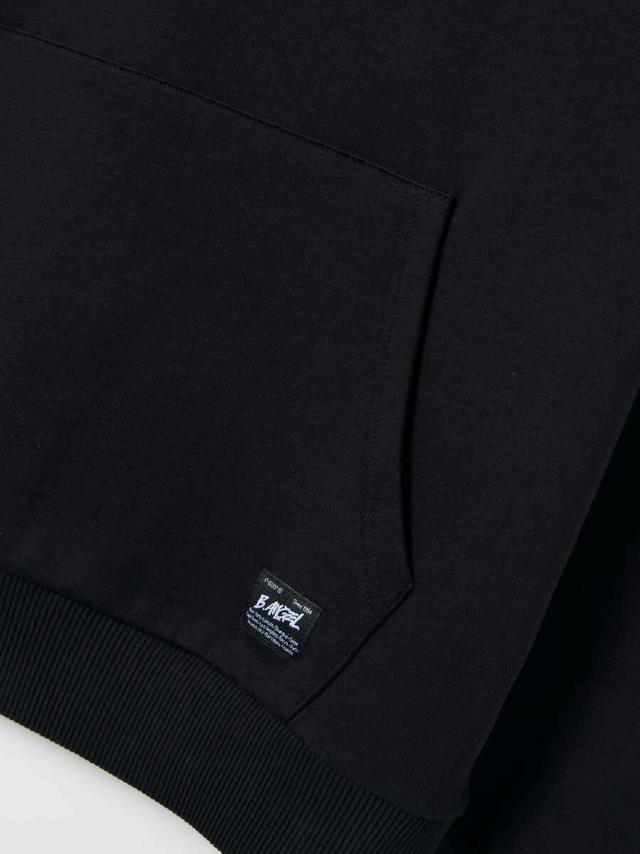 Over-fit sweatshirt in cotton with hood_5