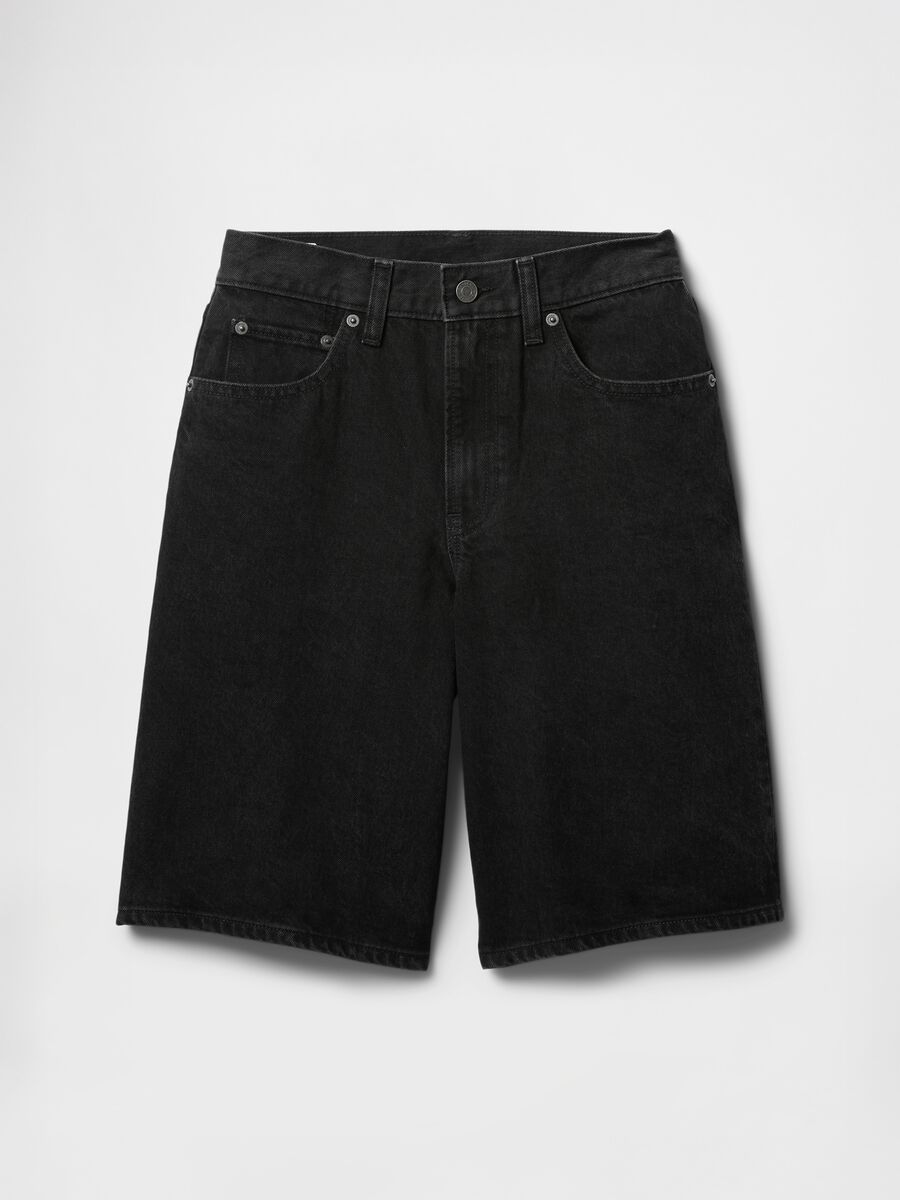 Bermuda neri in denim_6