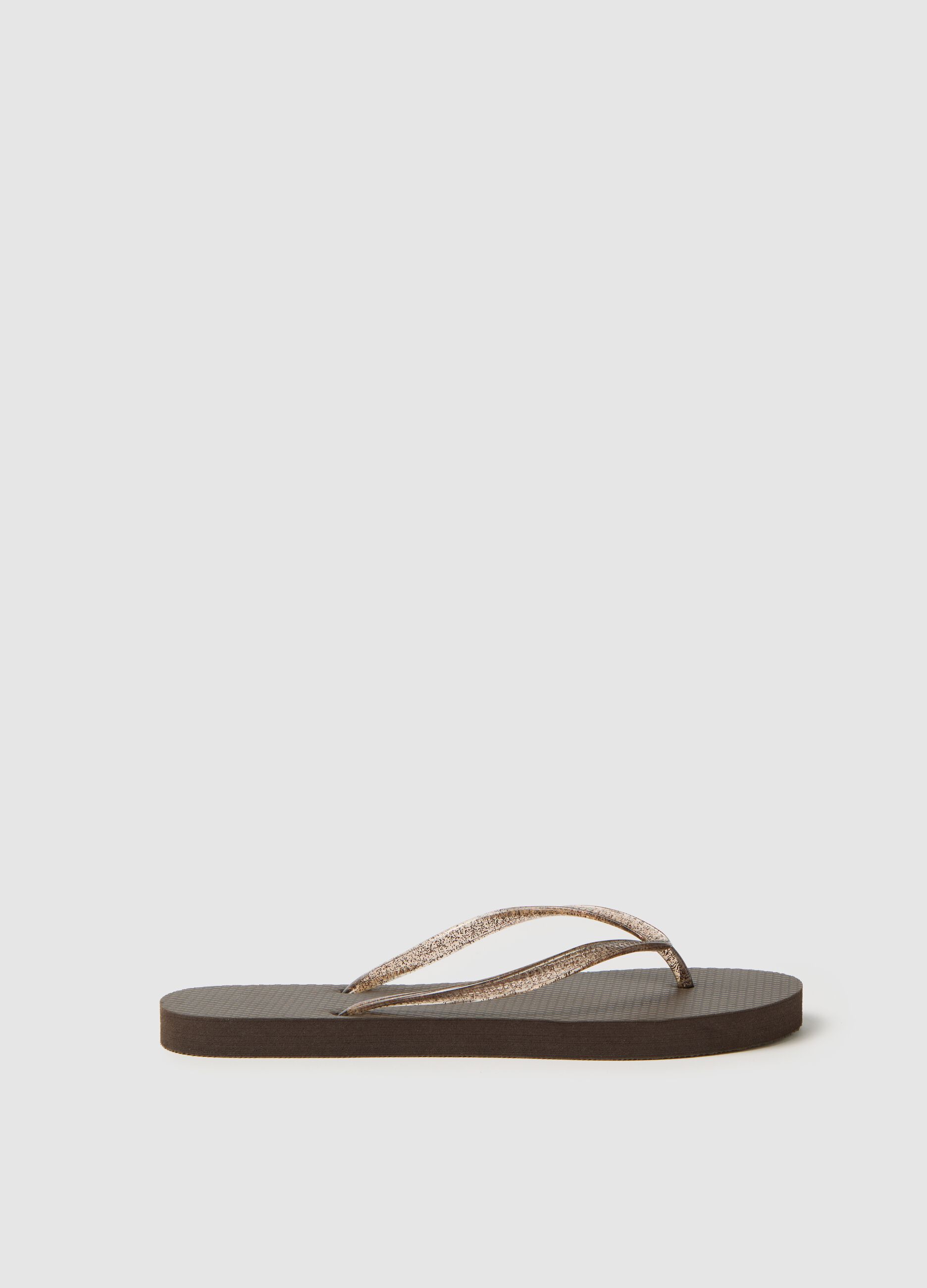 Women's brown flip-flops