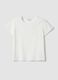 White pure cotton short-sleeve T-shirt, regular fit_4