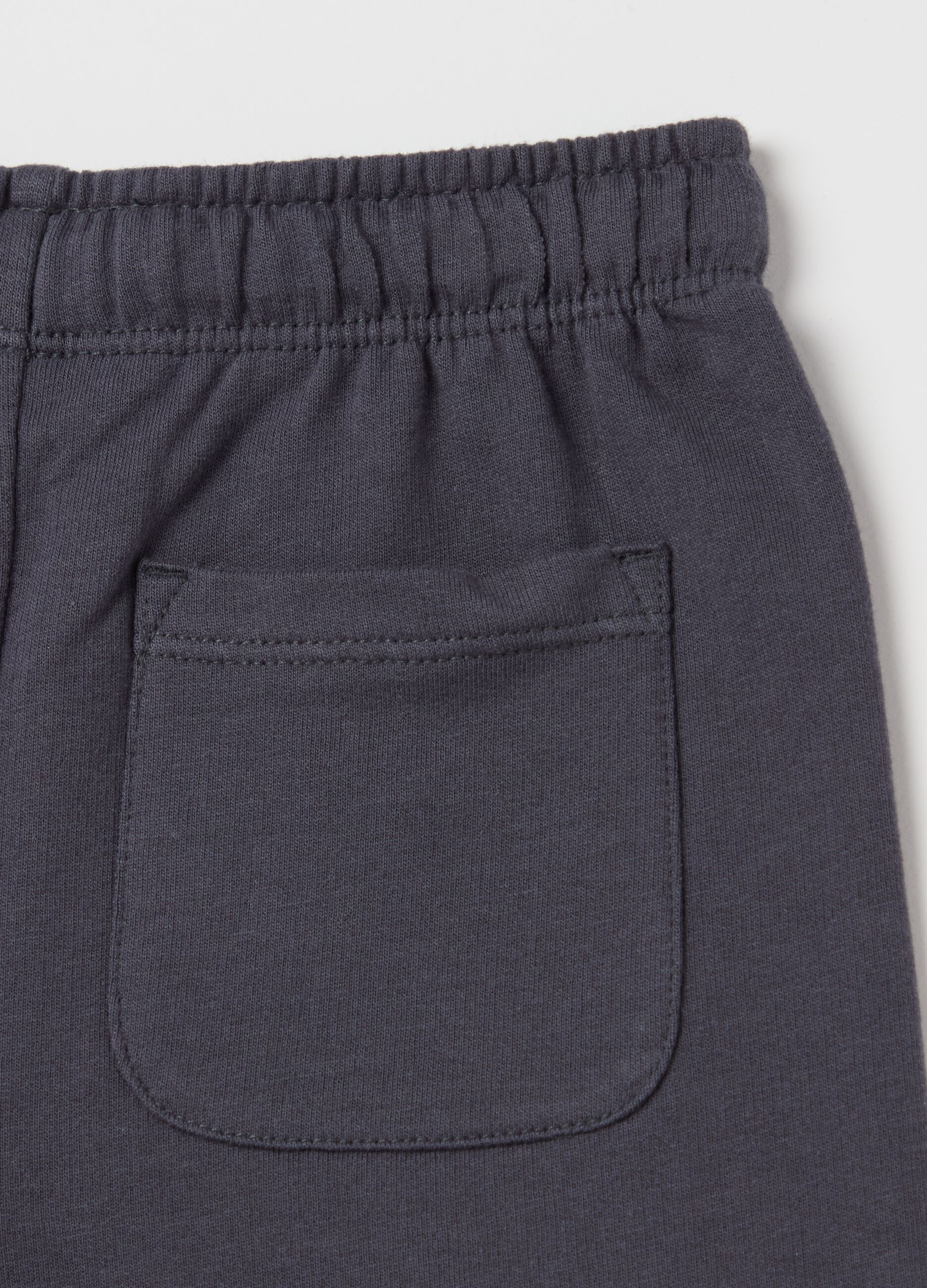 Cotton Bermuda shorts with drawstring
