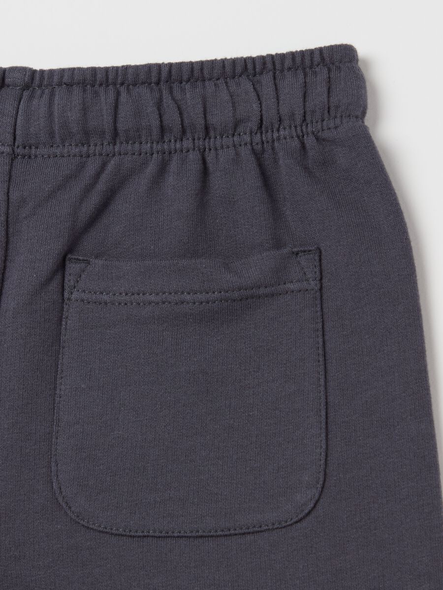 Cotton Bermuda shorts with drawstring_3