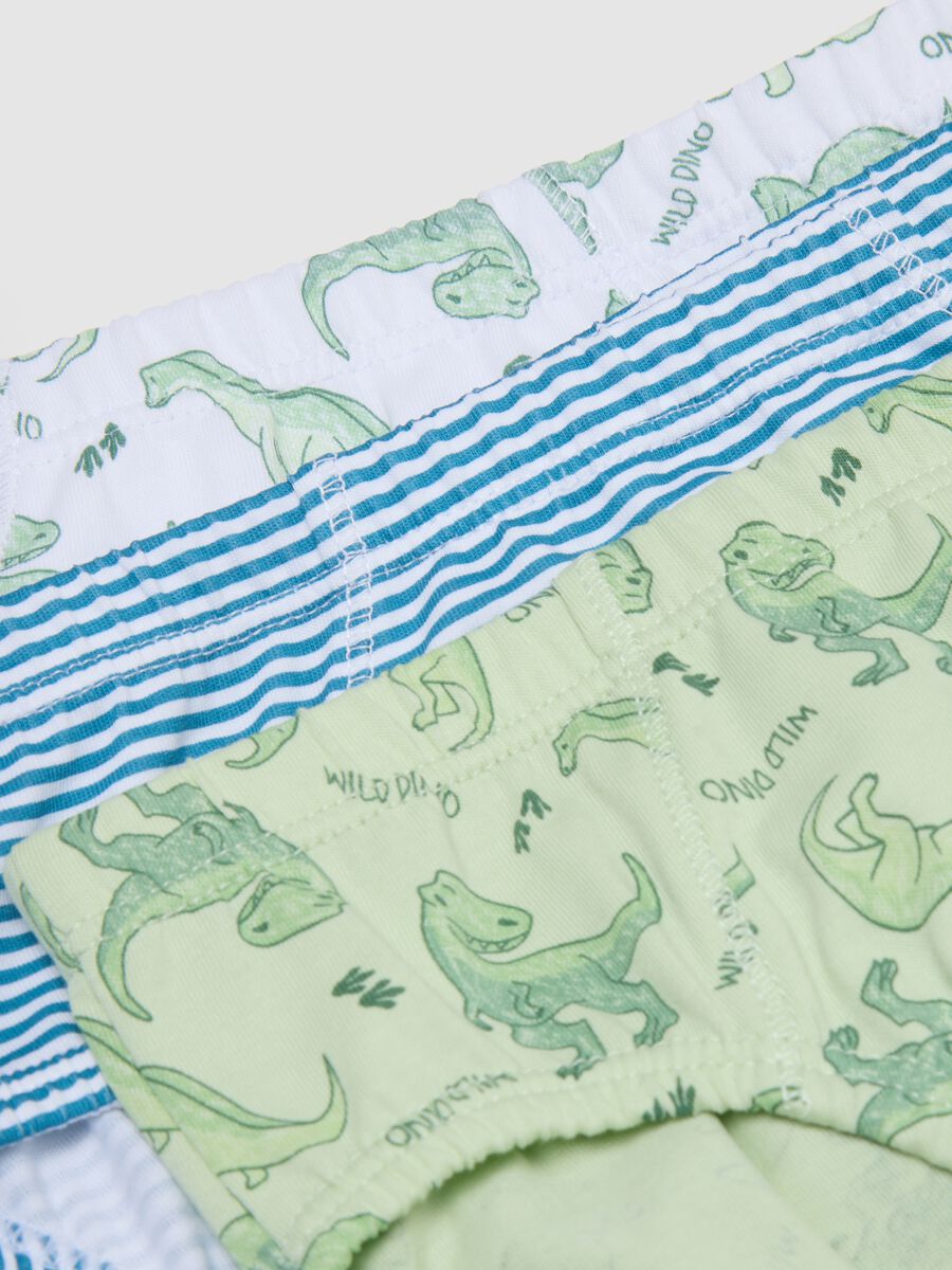 Kids' Regular Fit Multicolour Pure Cotton Multipack Pants_2