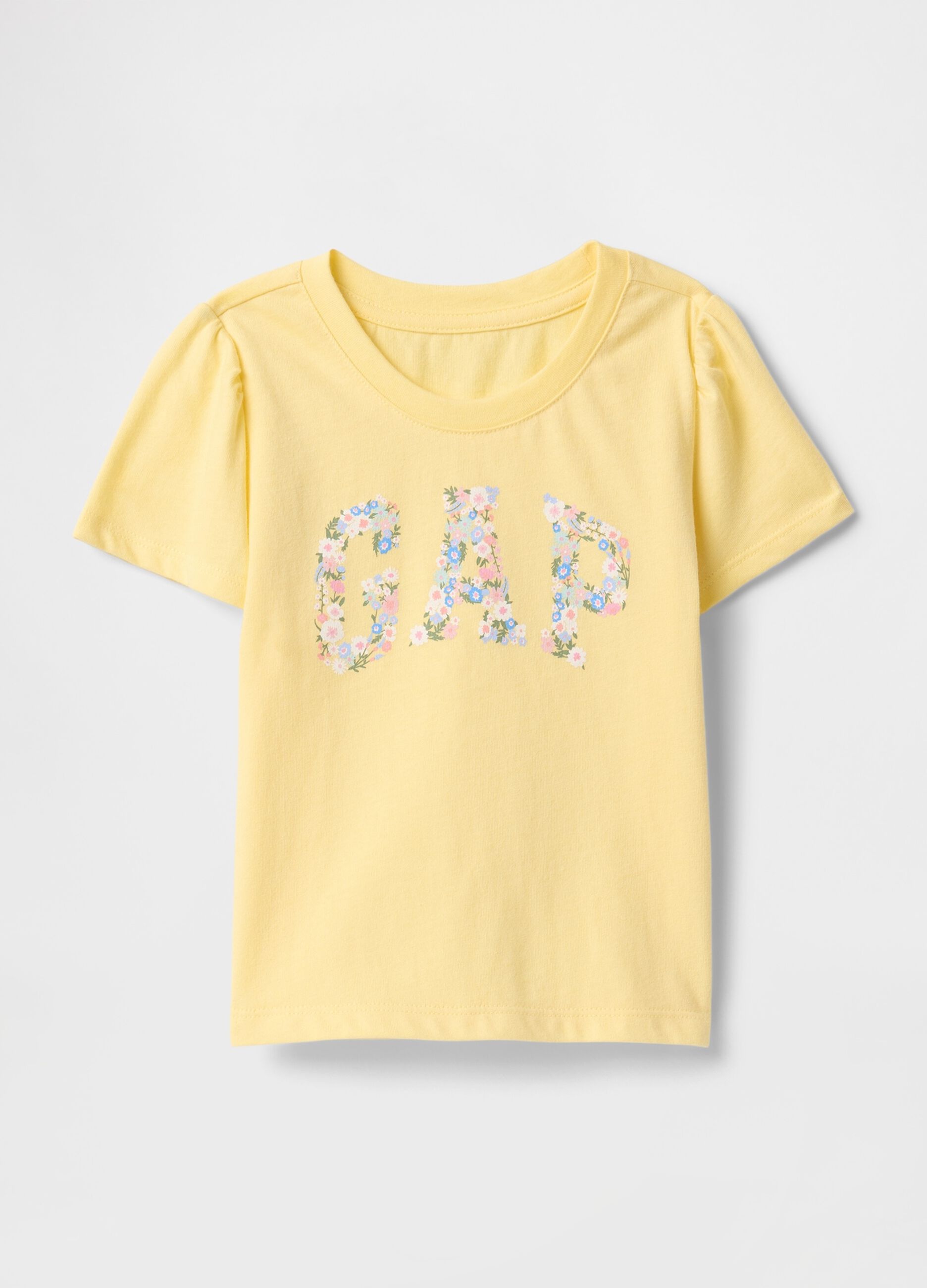 Yellow Cotton Short Sleeve T-shirt GAP Kids