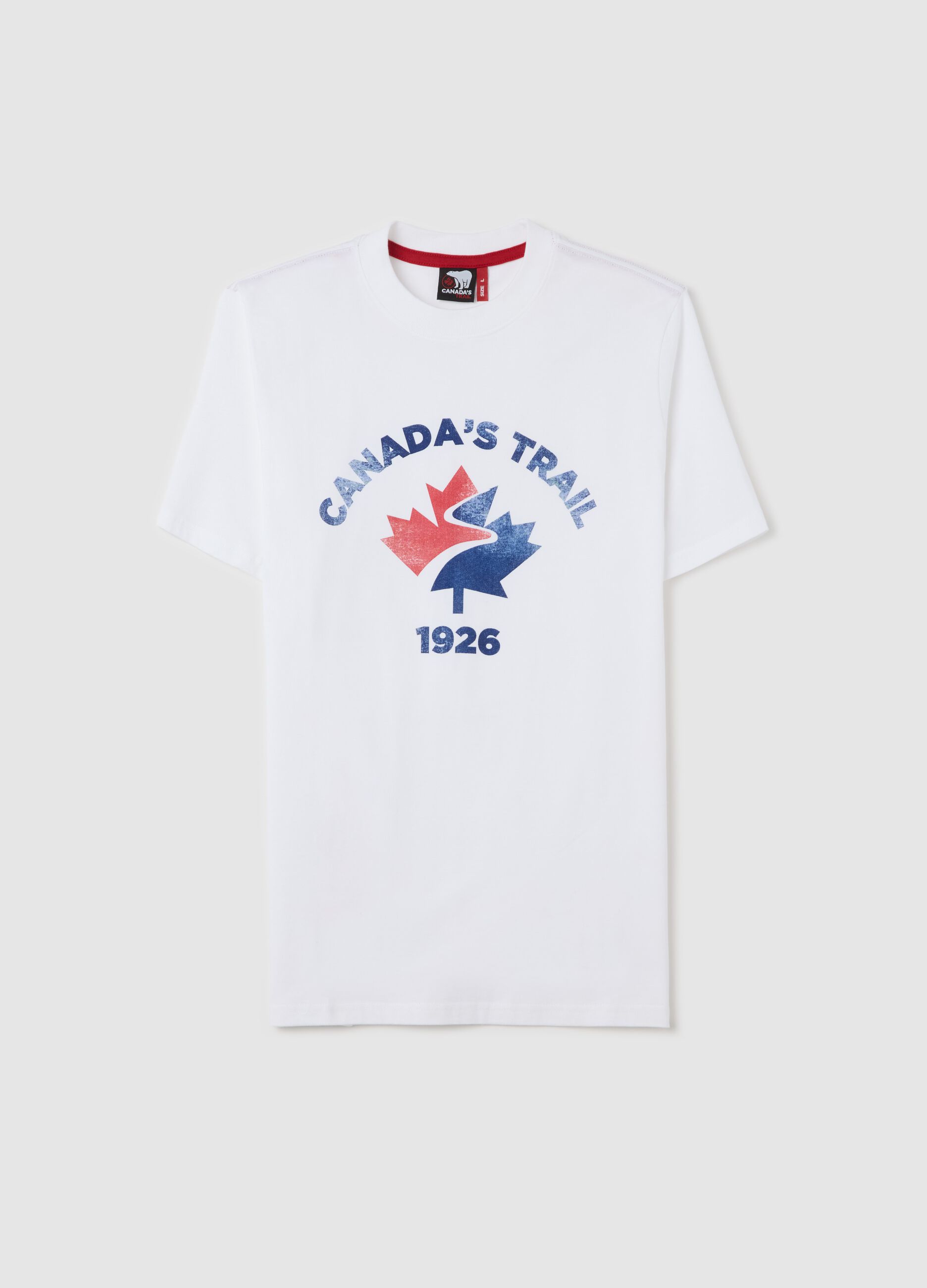 Canada's Trail white T-shirt with print