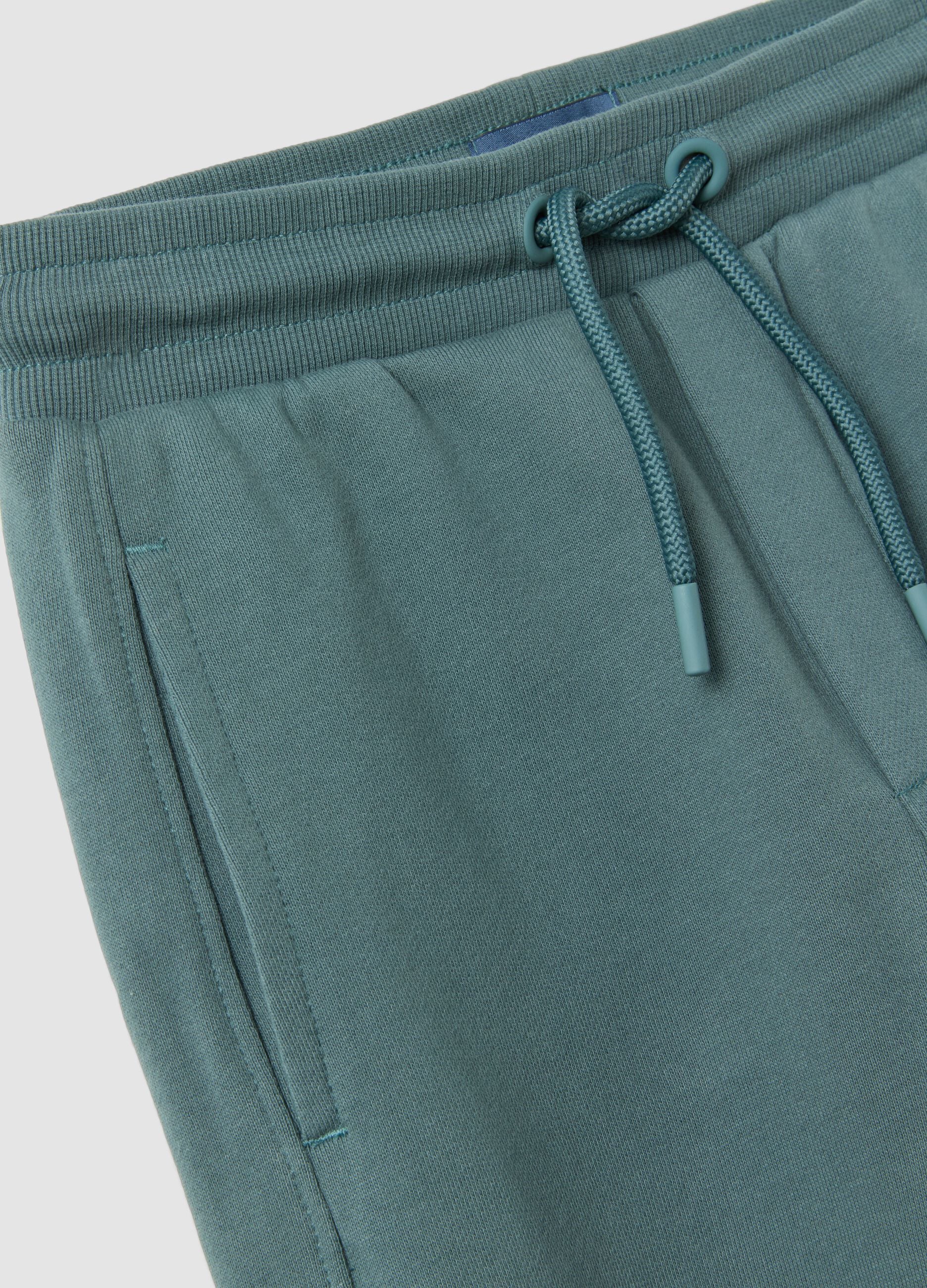 Blue organic cotton joggers