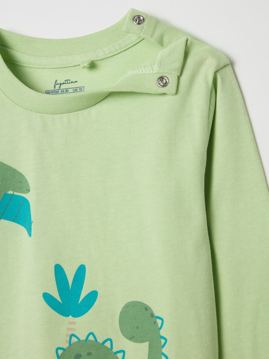 Organic cotton pyjamas with dinosaurs print_2