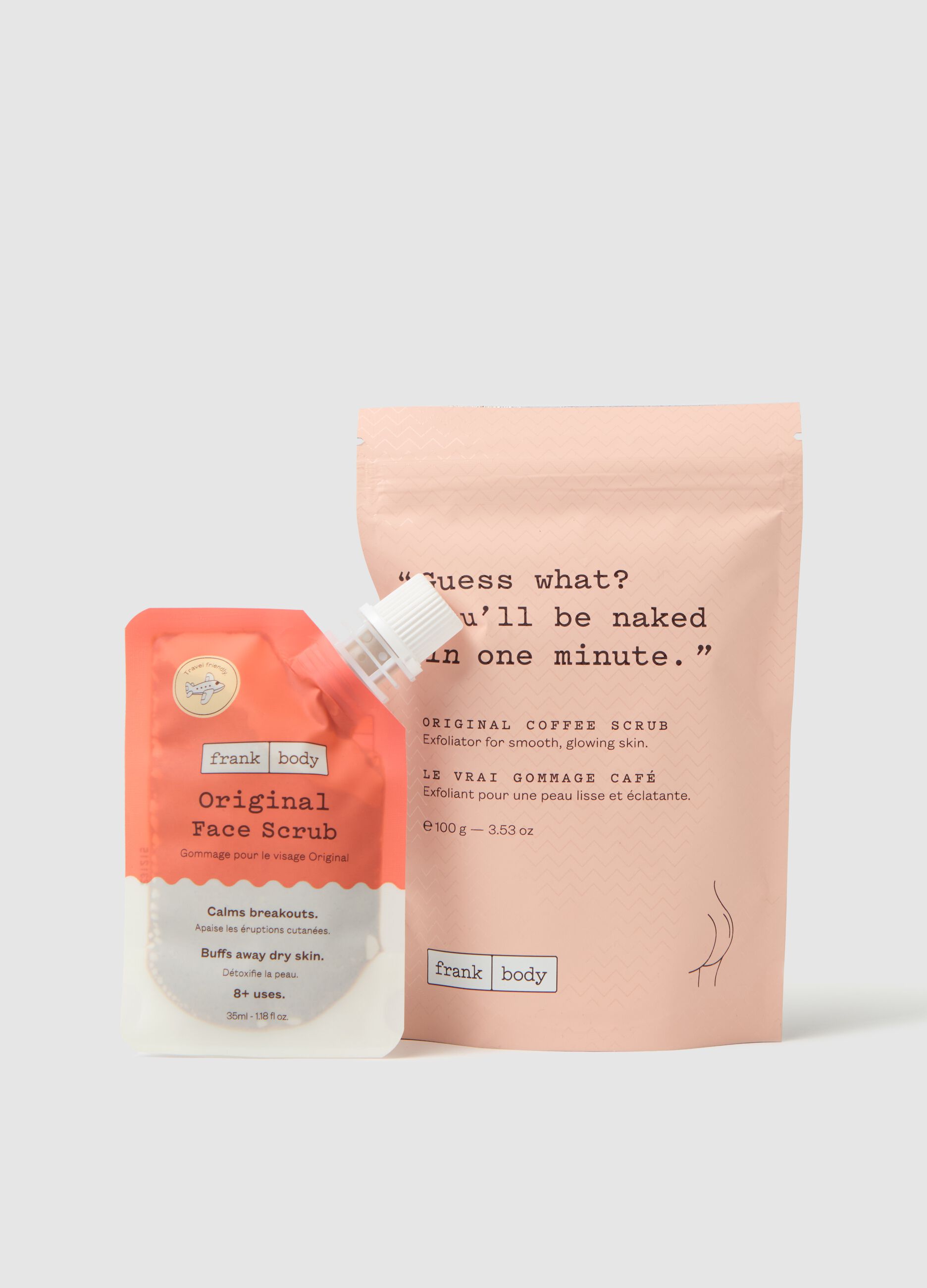 Dirty Duo Kit: original face scrub and original coffee body scrub