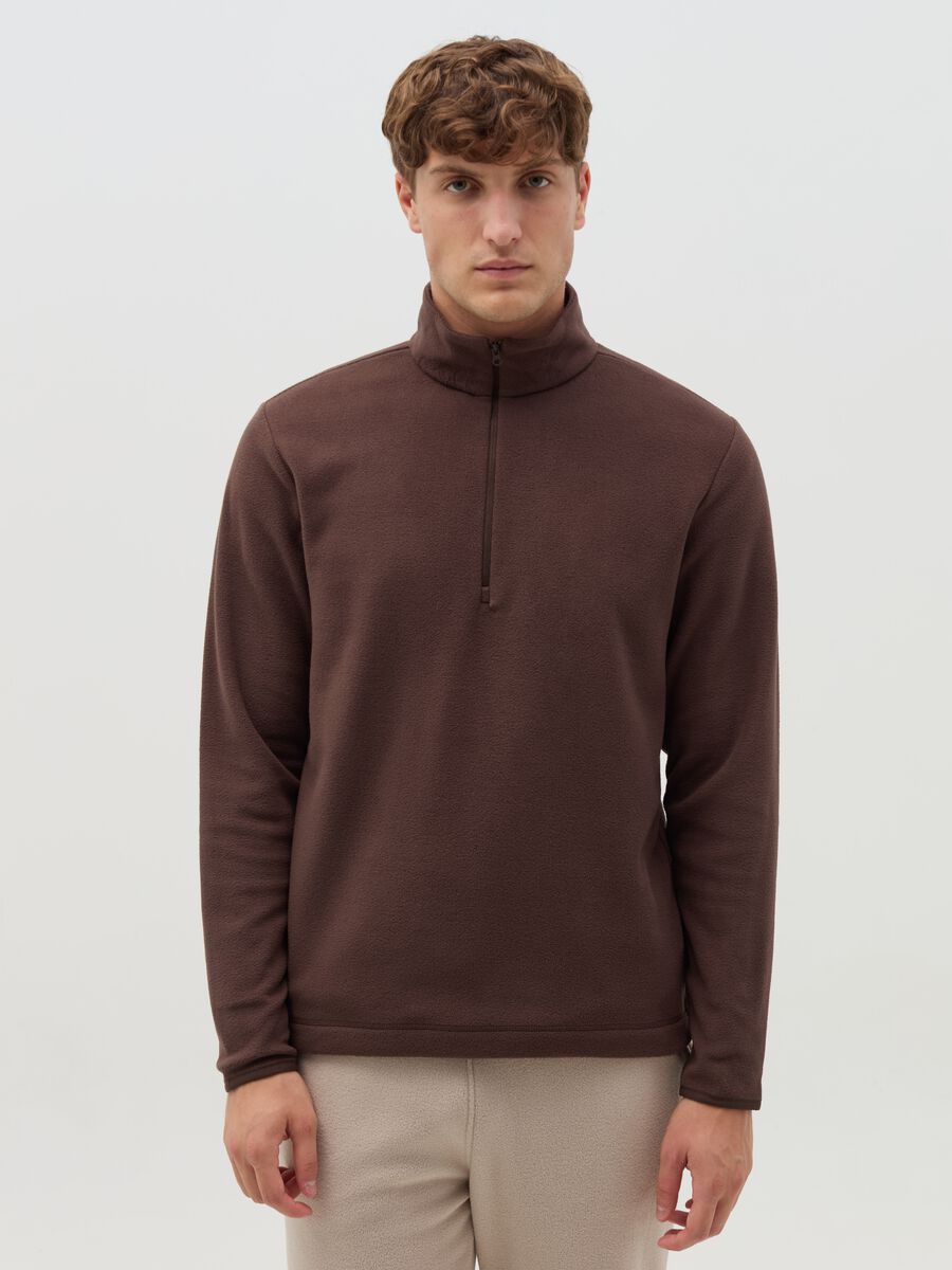 Felpa half-zip in pile_0