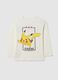Children's white pure cotton regular fit t-shirt with Pokémon print_0