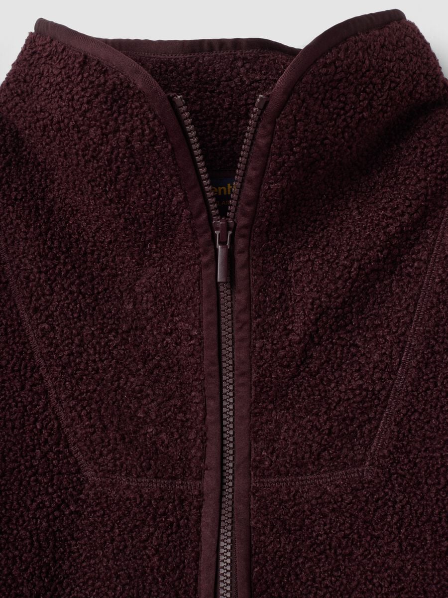 Plum purple crew-neck zip sweatshirt_1