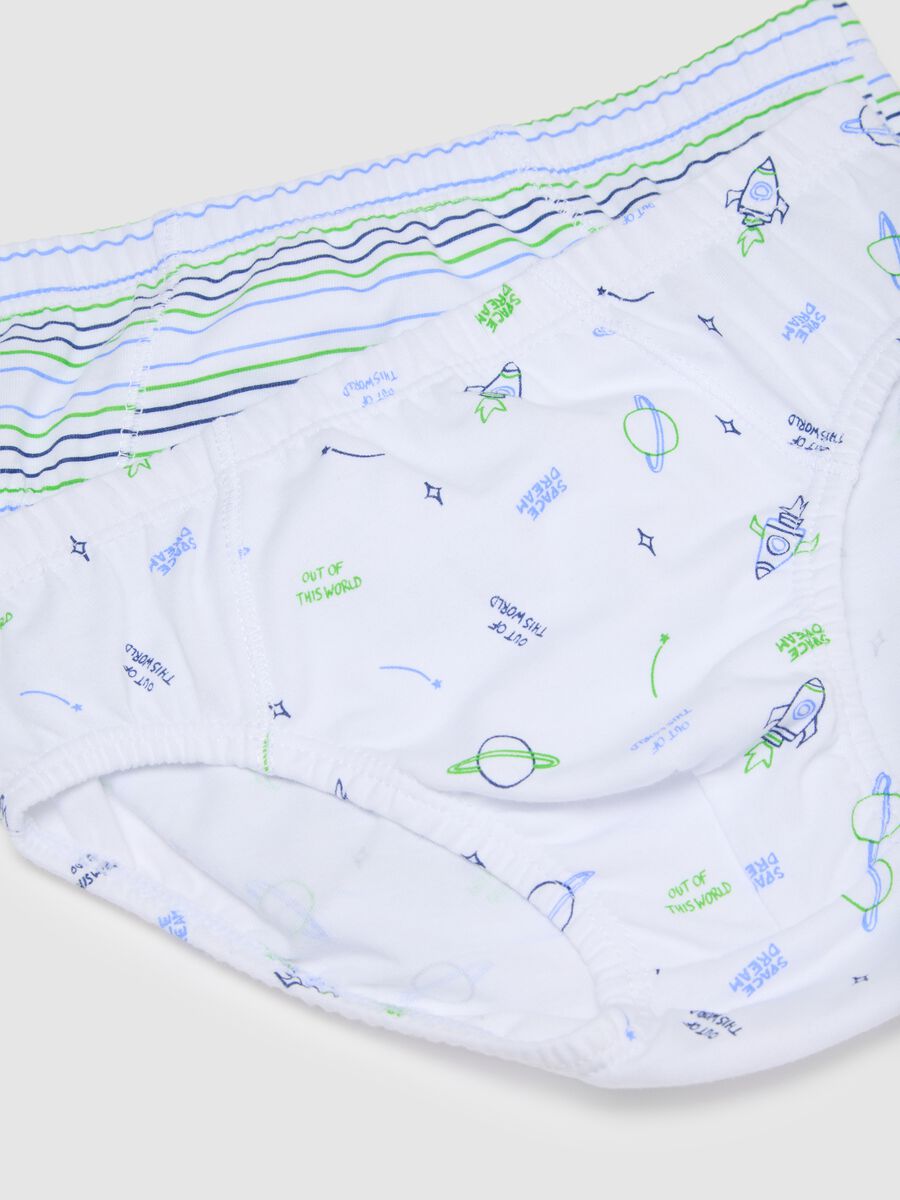 Set of 3 Multicolour Children's Pure Cotton Briefs_3