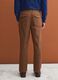 Pantaloni chino marroni in cotone elasticizzato straight fit_3