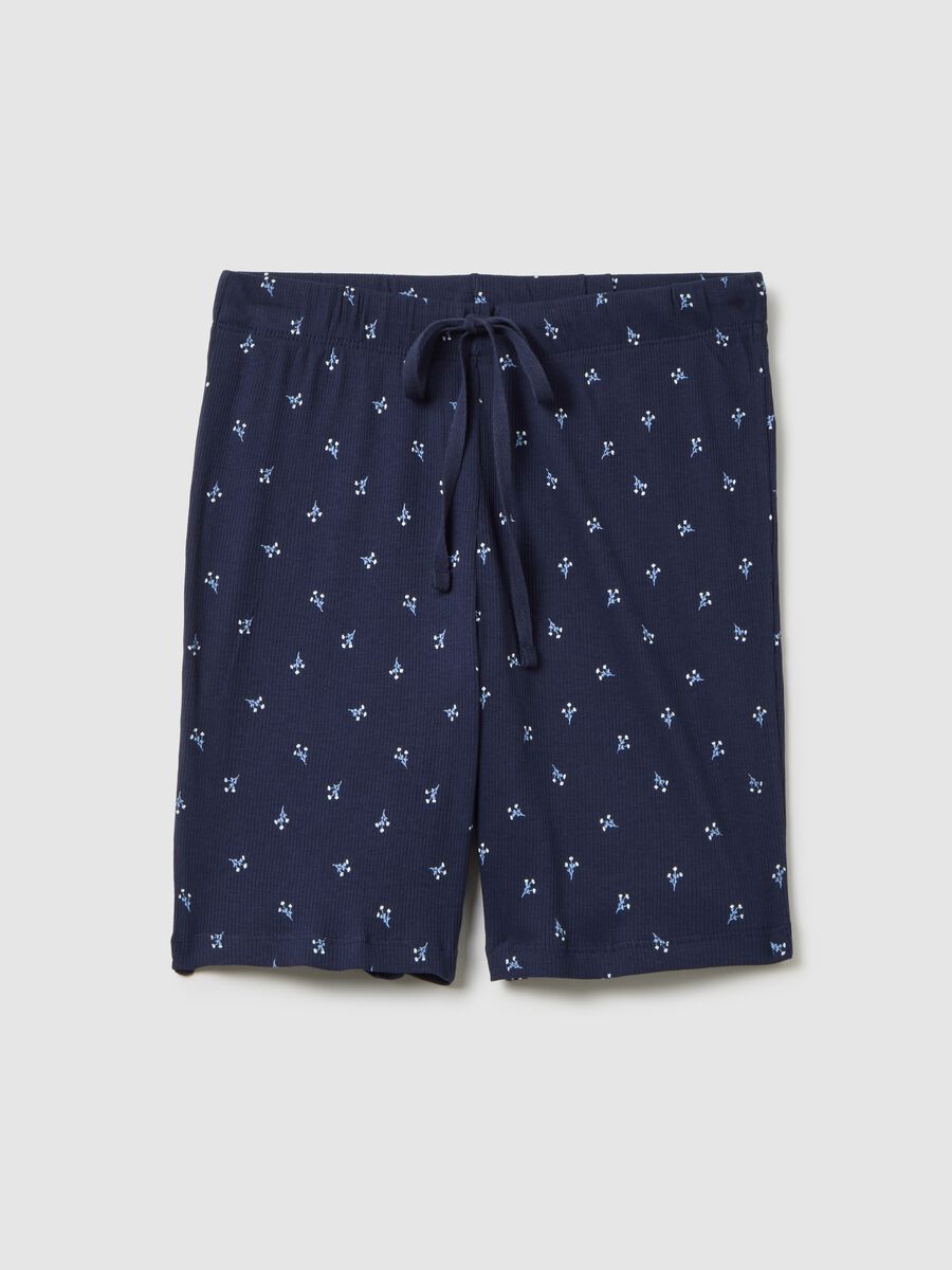 Blue pure cotton regular fit pyjamas_4