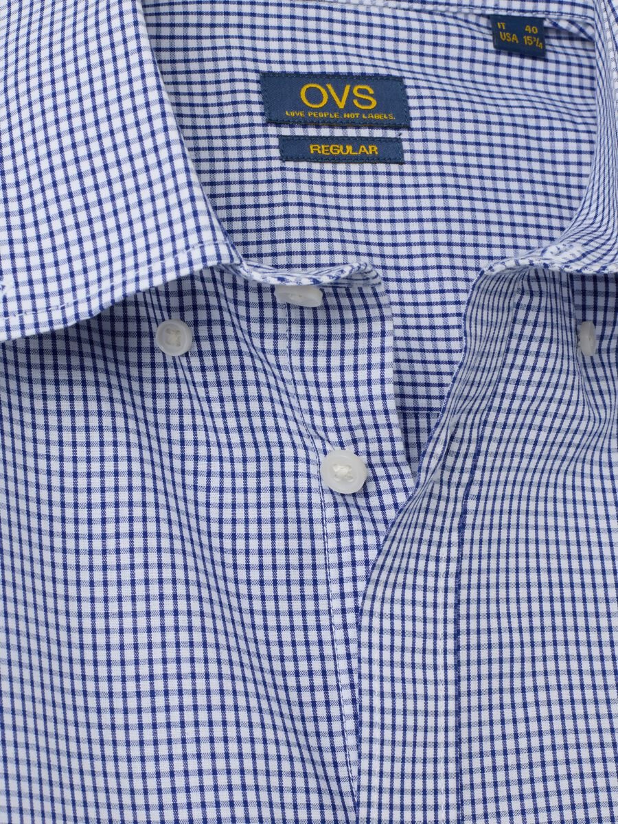 Multicolour cotton blend regular fit shirt_1
