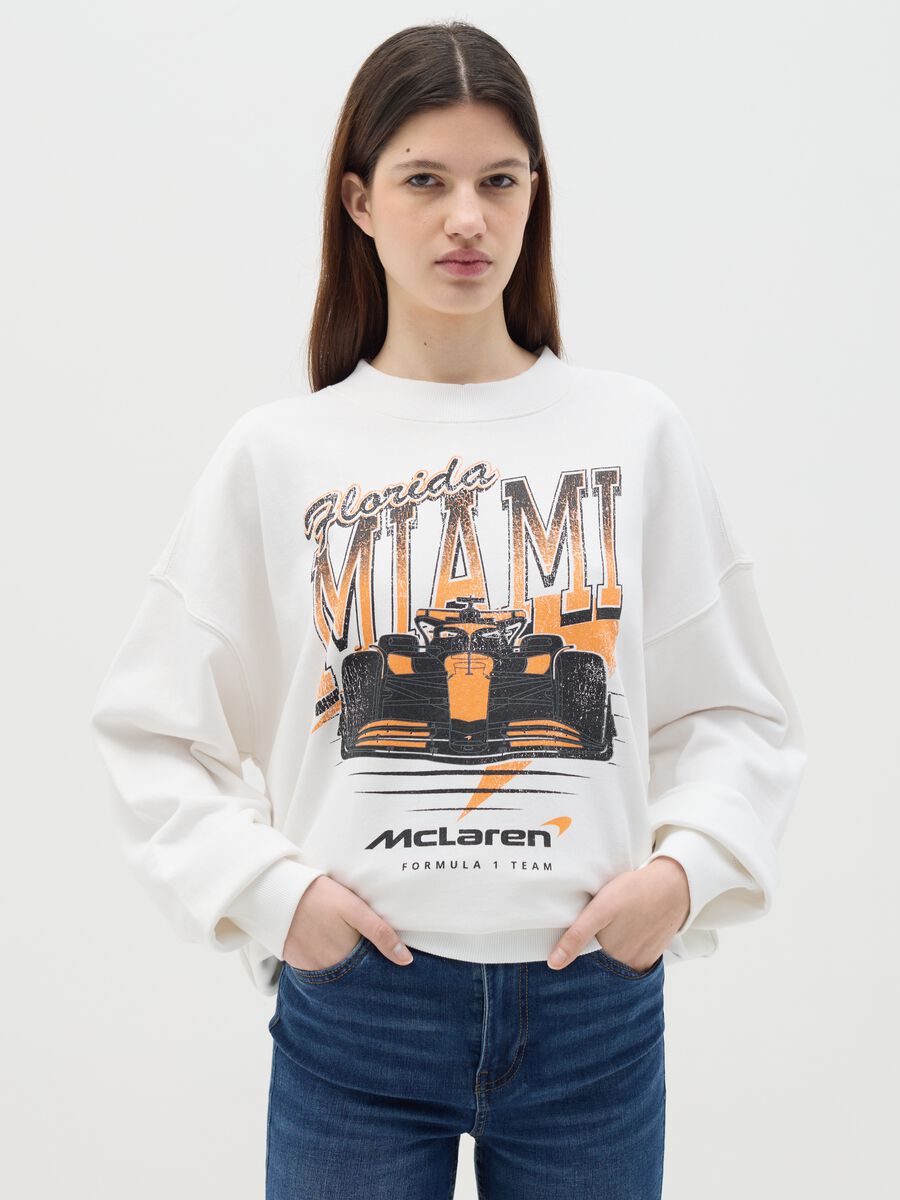 French terry sweatshirt with Mc Laren Formula 1 Team print_0