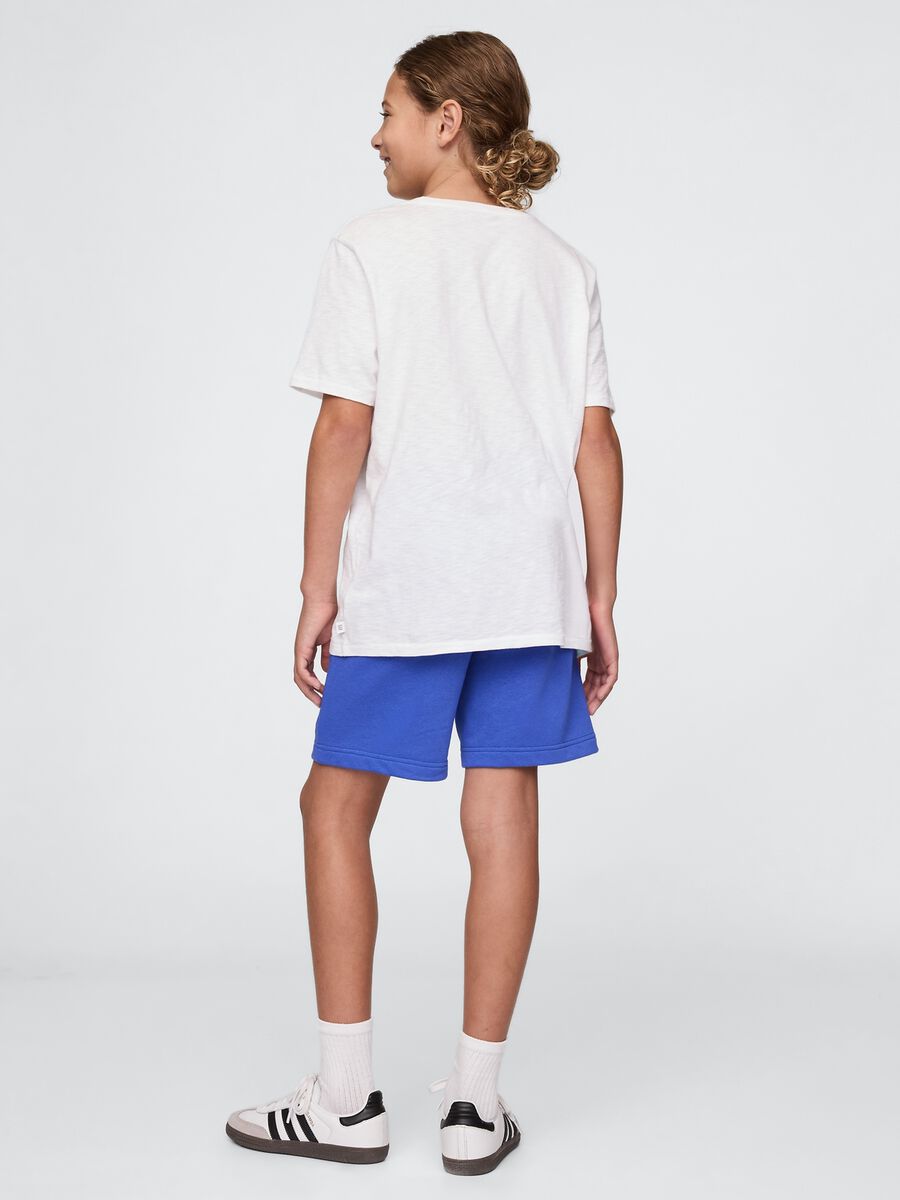 Blue Cotton Blend Shorts for GAP Kids_2