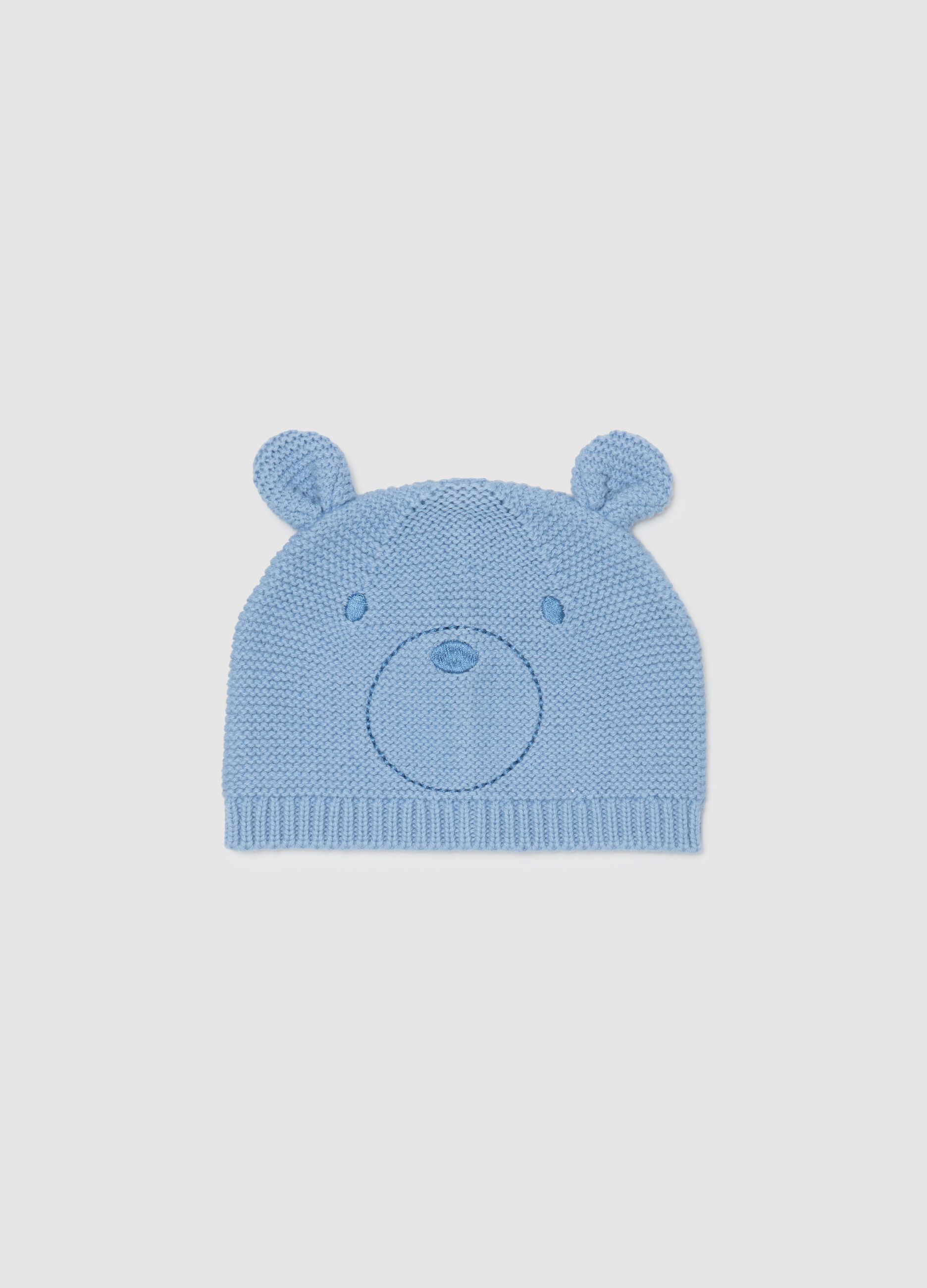 Baby blue cotton hat