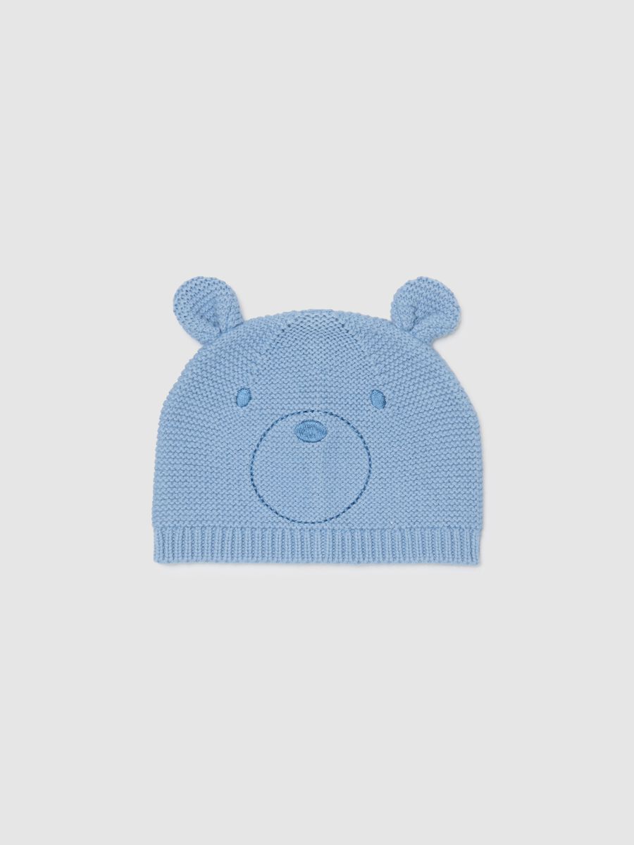 Baby blue cotton hat_0