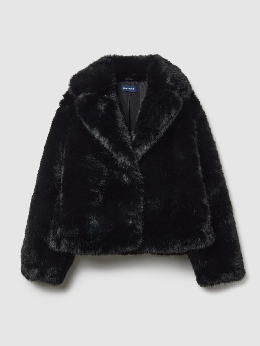 Giacca morbida nera regular fit_4