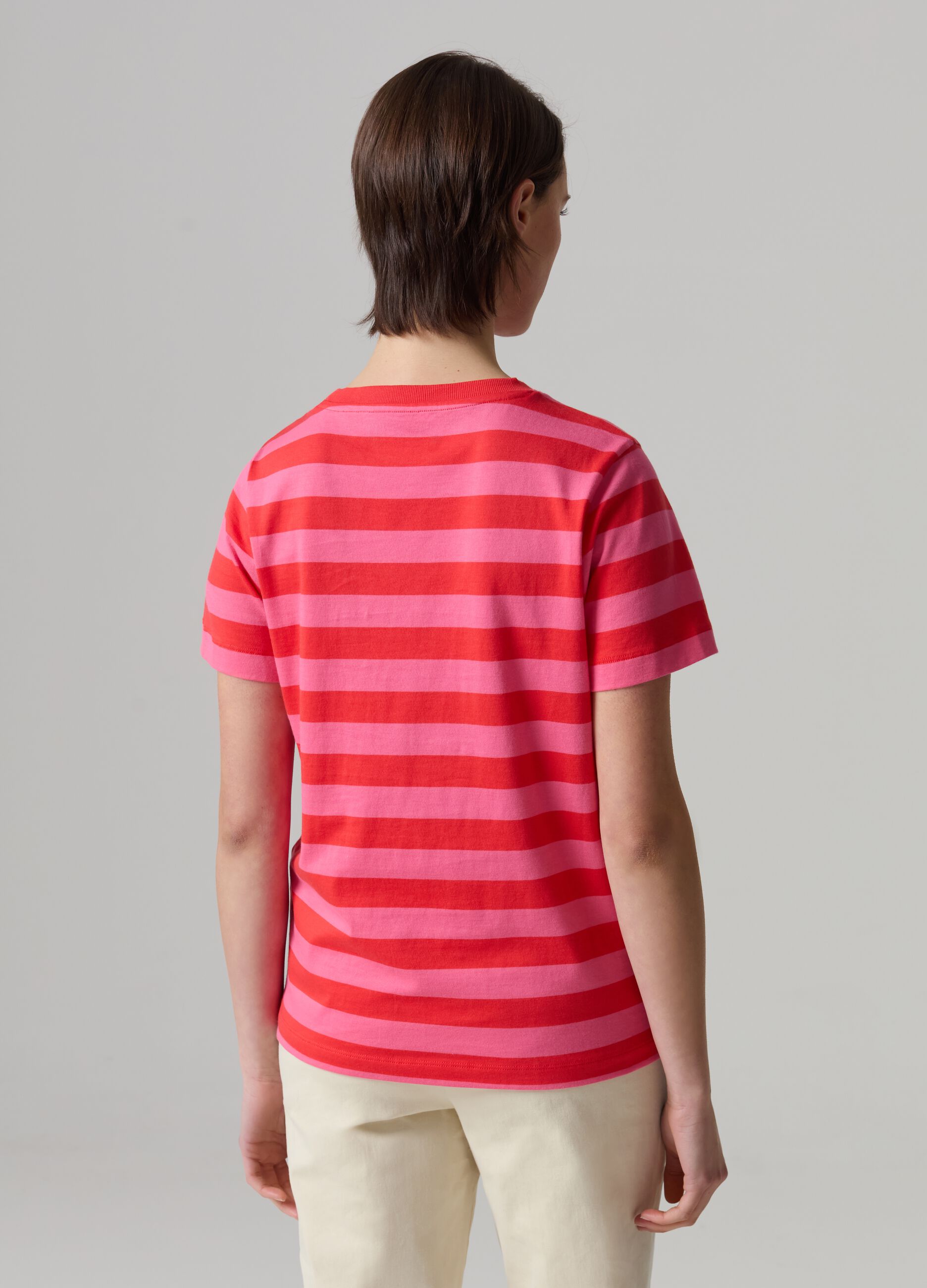 T-shirt in cotone a righe