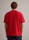 Red pure cotton relaxed-fit T-shirt with embroidery_3