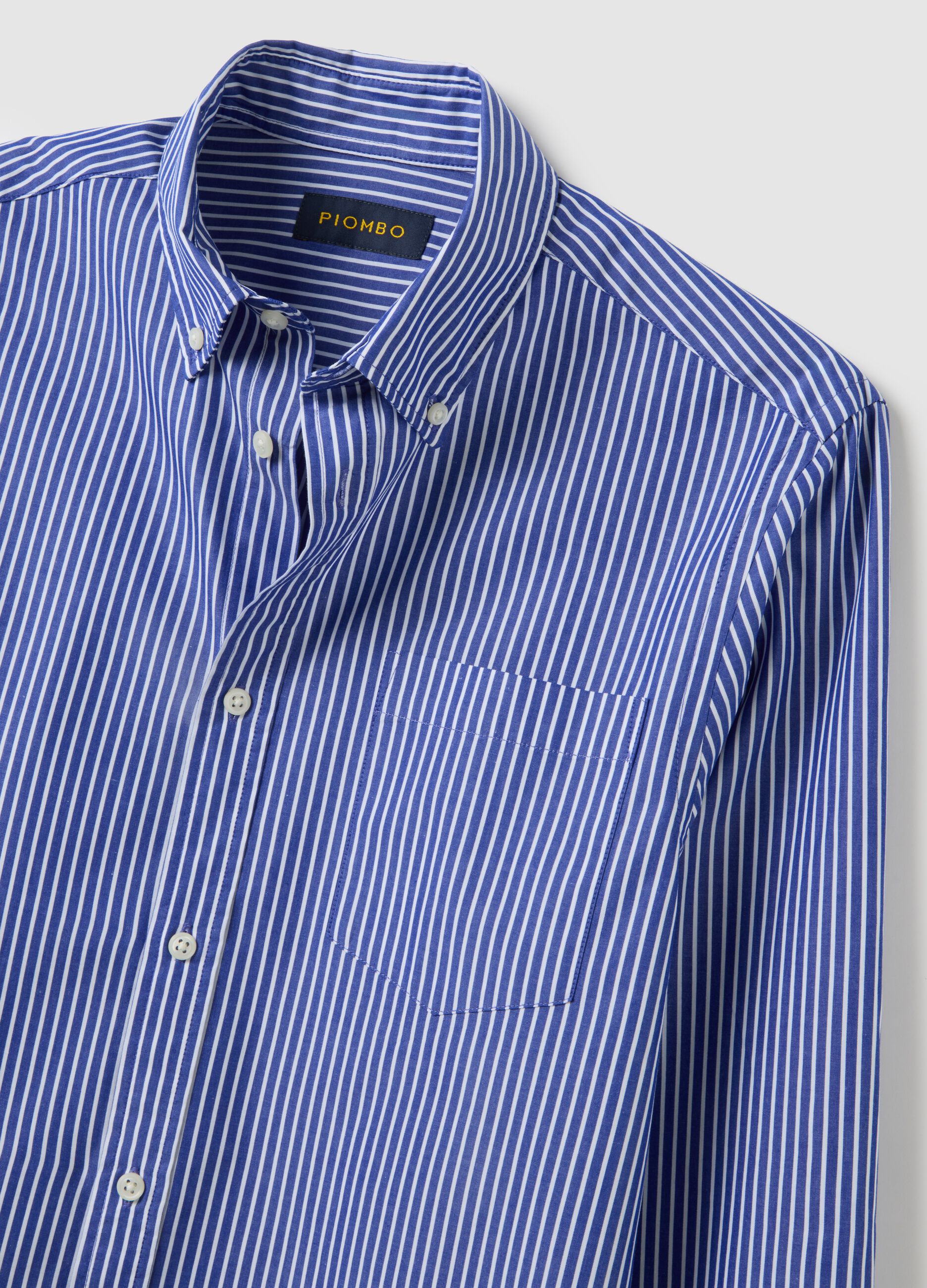 Multicoloured pure cotton regular fit shirt