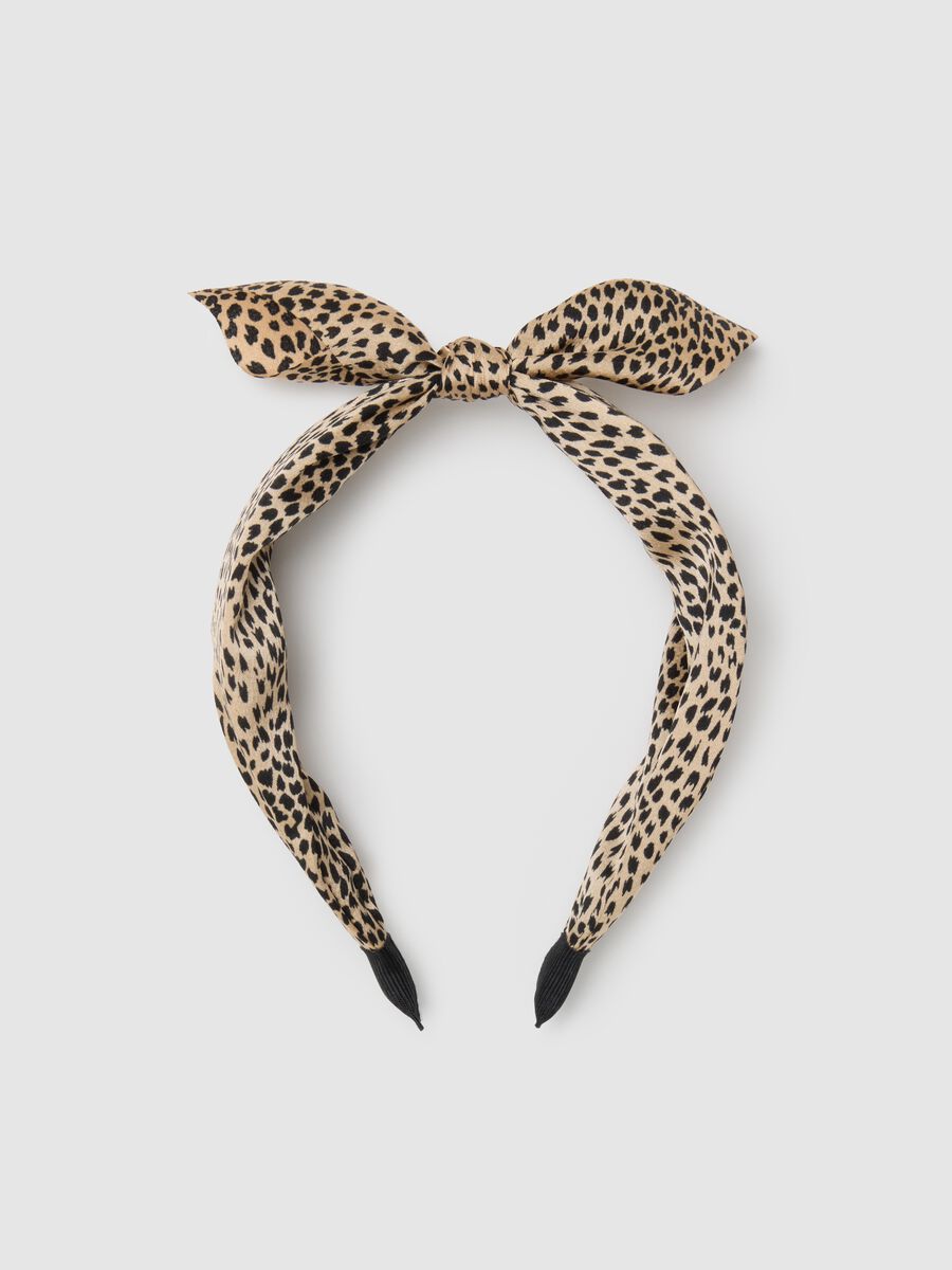 Women's Multi-Color Headband with Leopard Print_0