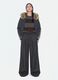 Grey striped stretch wool crew-neck jumper_0