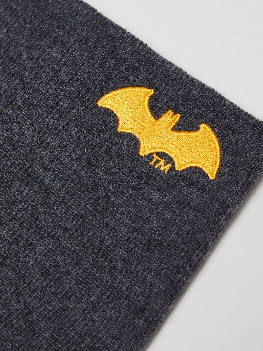 Scaldacollo in maglia con ricamo Batman_2