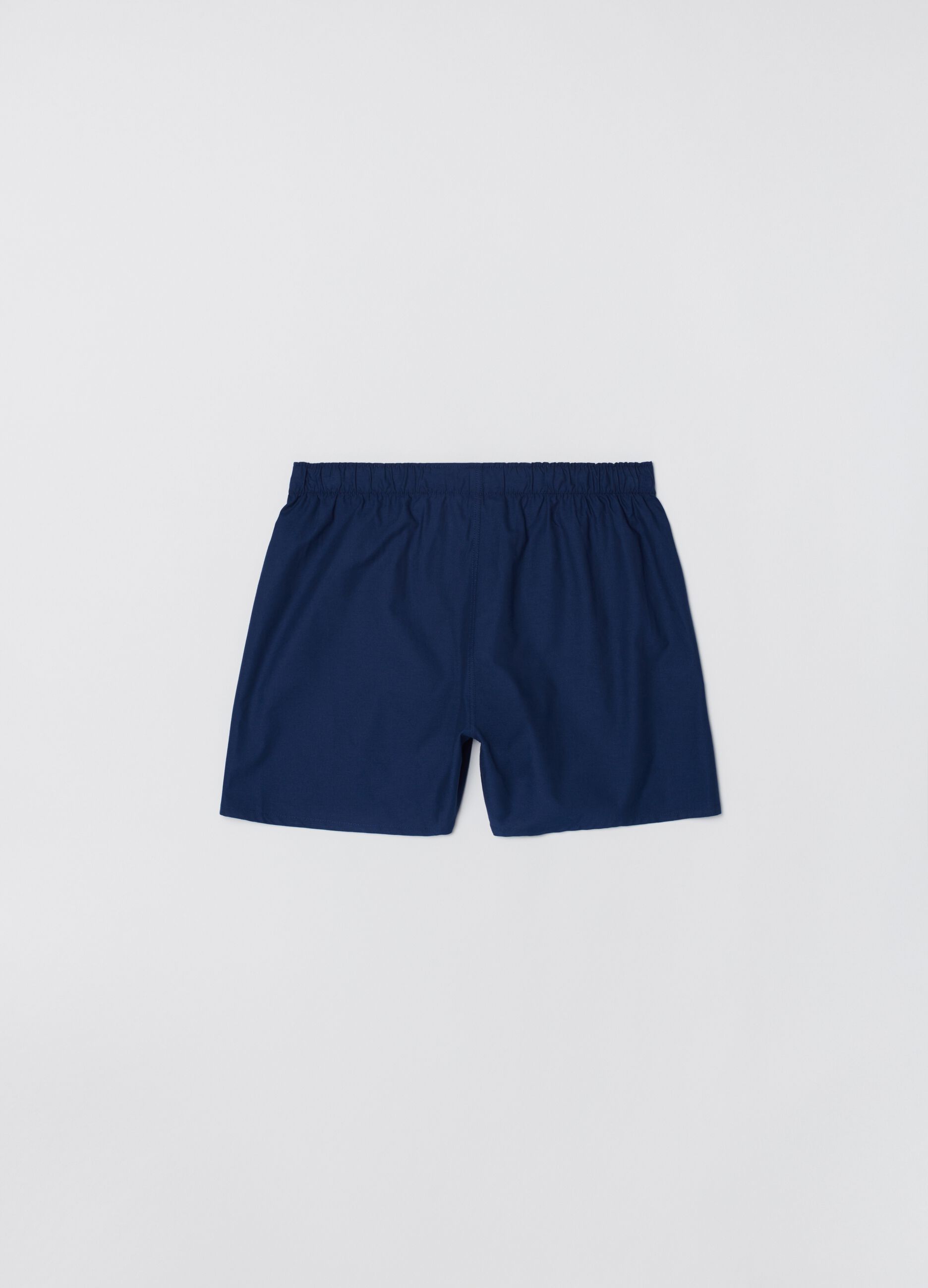 Woven cotton boxer shorts