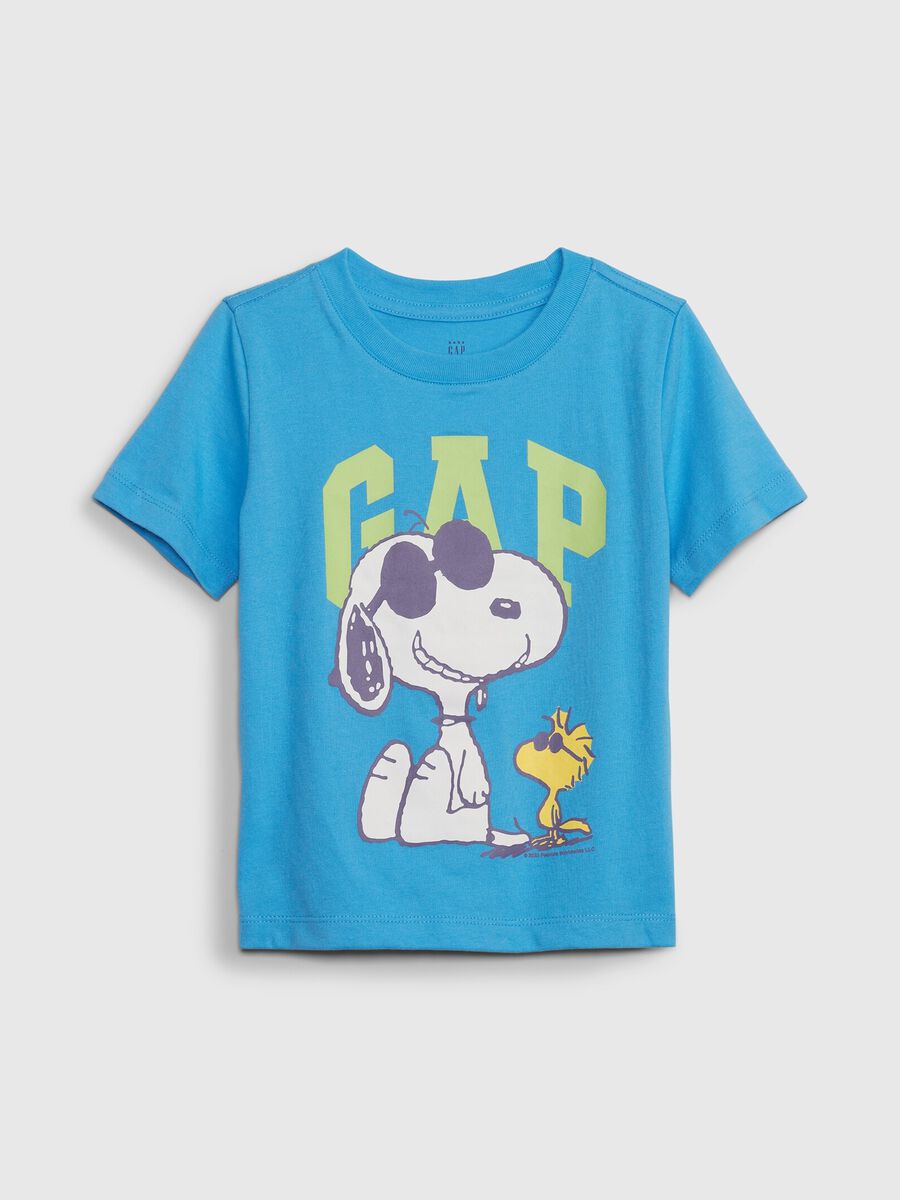 T-shirt with Snoopy and logo print_0
