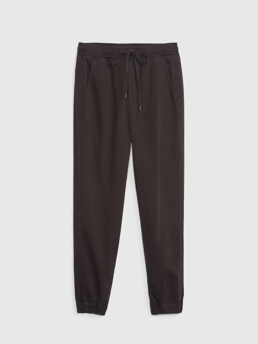 Joggers in cotone e Lyocell con coulisse_2