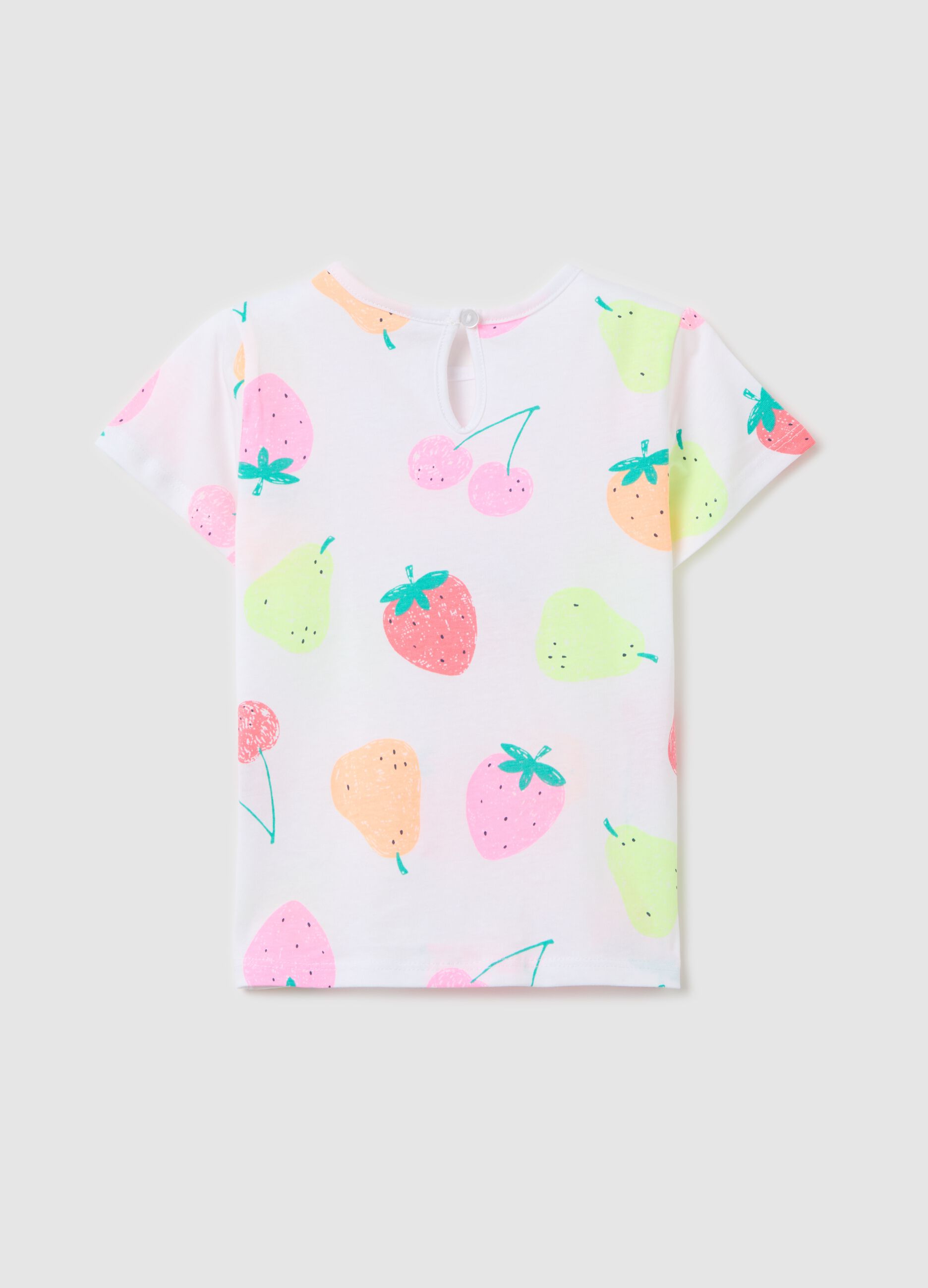 T-shirt in cotone con stampa all-over