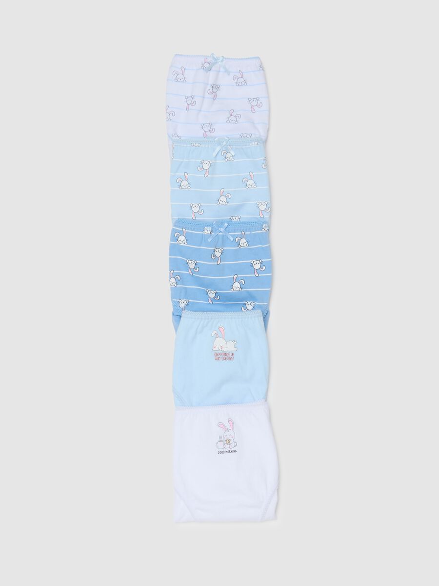 Multicolour pure cotton girls' knickers set_2