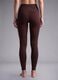 Leggings marroni in tessuto elasticizzato traspirante a vita alta ALTAVIA STUDIO_3