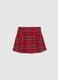Multicoloured check mini skirt for girls_1