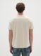 Regular fit beige pure cotton T-shirt_2