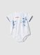 White pure cotton infant onesie featuring Mickey Mouse_0