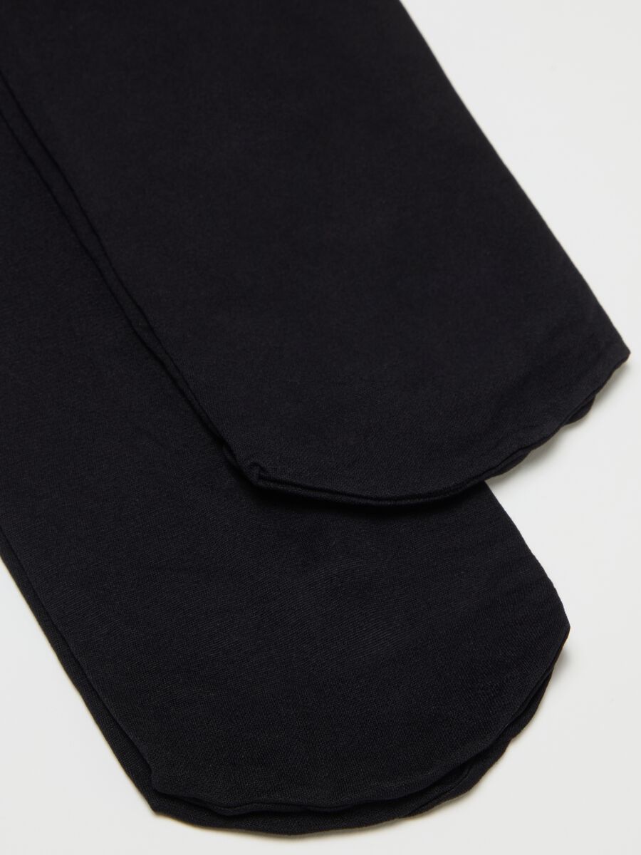 Two-pack of opaque elastic black tights_2