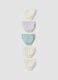 Pack of five multicolour briefs in pure organic cotton for baby girls and girls_1