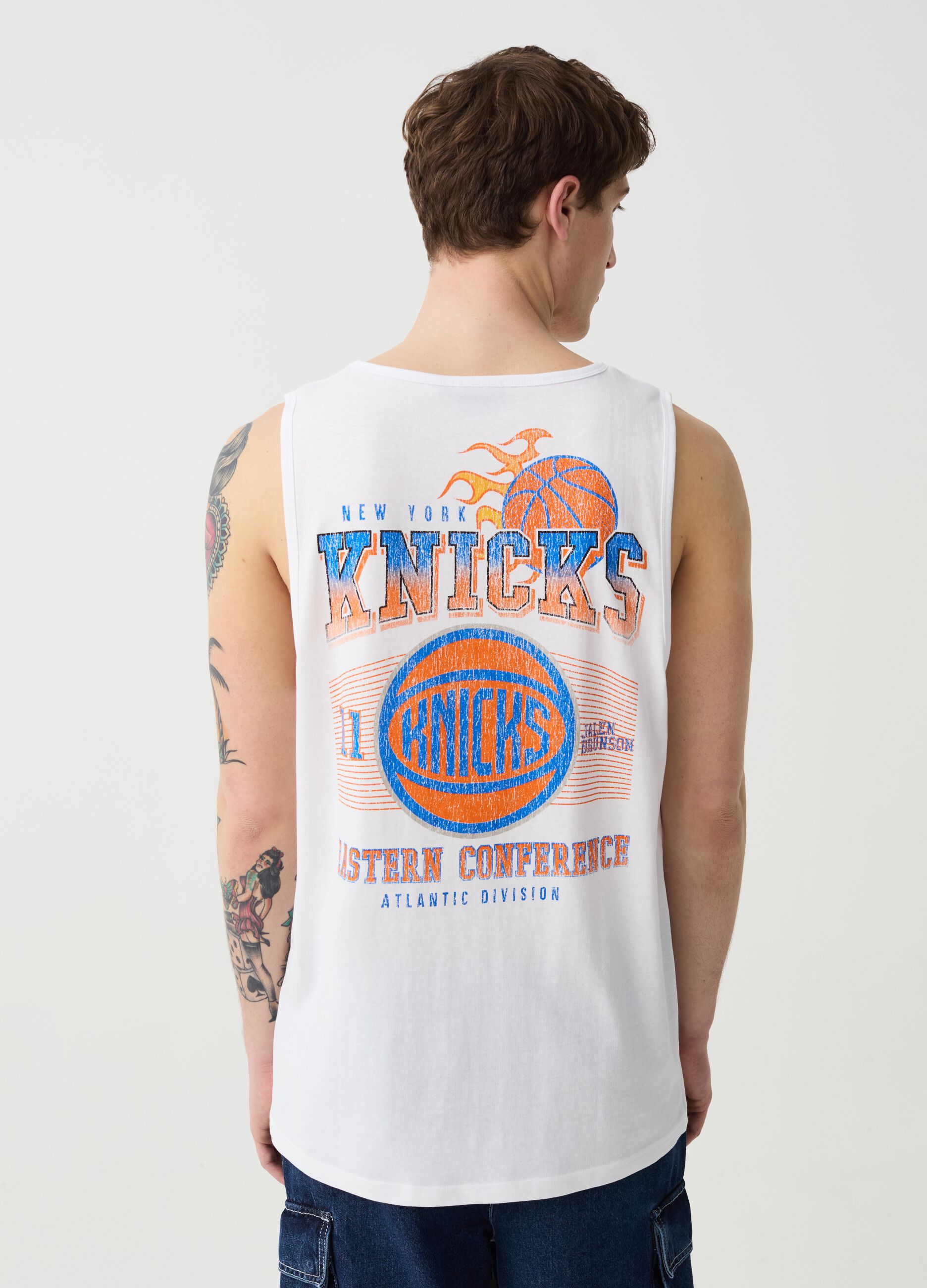 Tank top with NBA New York Knicks print