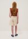 Girls' beige pure cotton shorts with regular fit_1