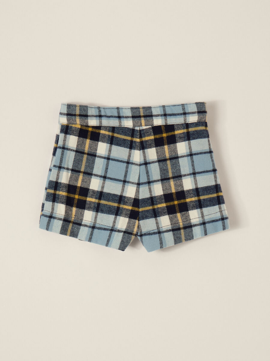 Blue Tartan Skirt for Girls_1