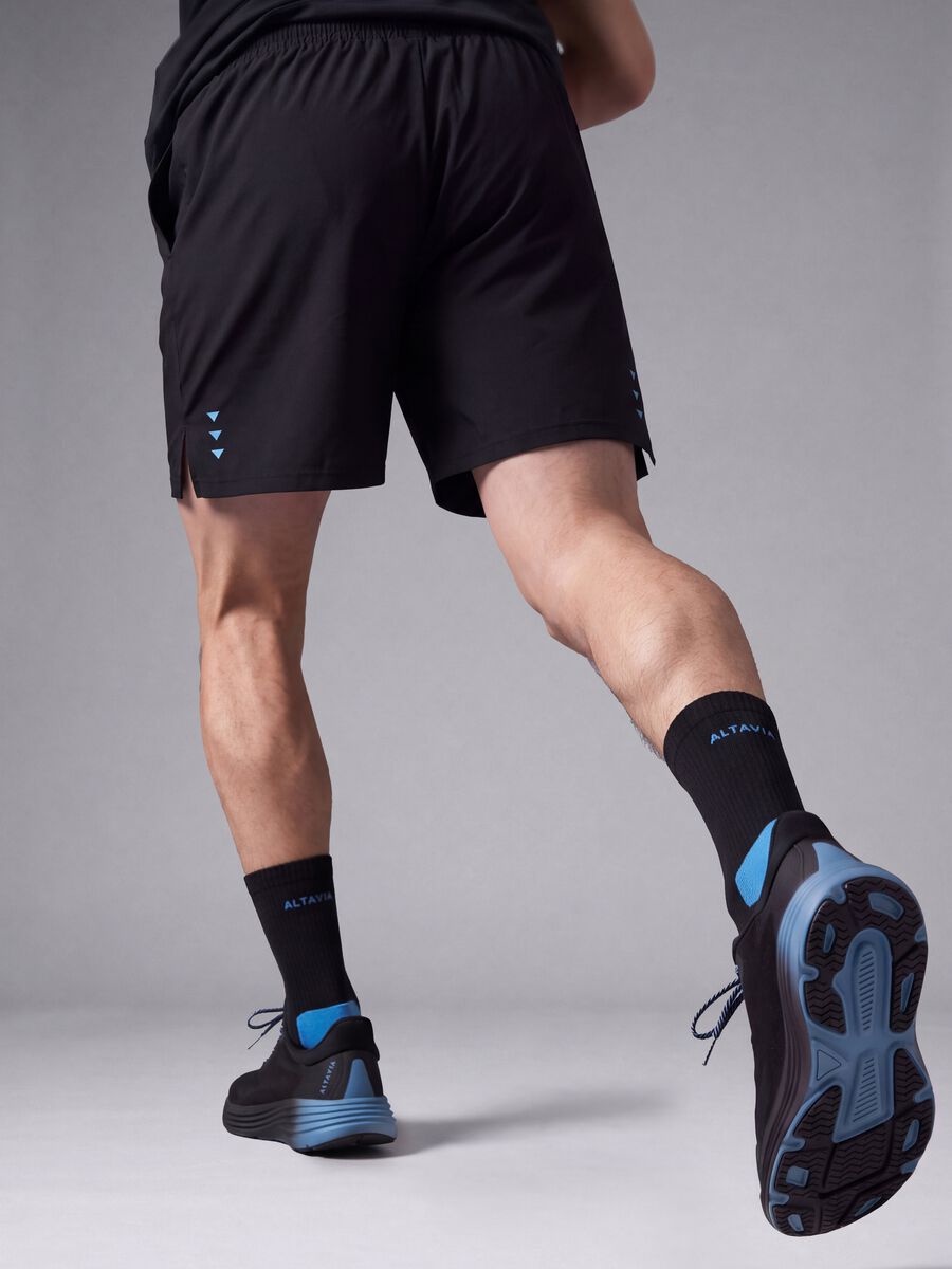 Black easy-dry stretch shorts ALTAVIA RUNNING_2